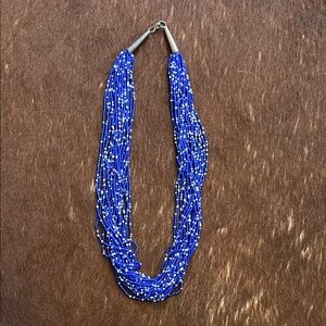 Blue Beaded Necklace